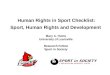 Mary hums  human rights in sport checklist