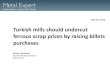 Iron ore vs scrap imparity hit mini-mills in Turkey