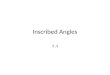 Inscribed Angles