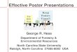 Effective Poster Presentations