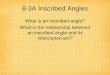 8-3A Inscribed Angles