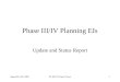 Phase III/IV Planning EIs