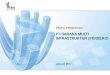 PT SARANA MULTI INFRASTRUKTUR (PERSERO) · PDF filePT SARANA MULTI INFRASTRUKTUR (PERSERO) Januari 2017 . Agenda 1 Profil PT SMI 2 3 ... *Sudah Termasuk pinjaman kepada PT PLN dan