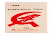 20- El marxismo en Bolivia lora/el marxismo en bolivia/el marxismo en... · 14. El “socialismo militar” 29 15. Marxismo y nacionalismo 30 16. Del socialismo universitario al marxismo