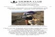 SPECIAL THANKS TO OUR MEMBERS AND SUPPORTERS. ... Native Wildlife. A presentation featuring Defenders of Wildlife California ... Easy/Moderate/Tiger paced hikes, 4-7 mi rt on hilly