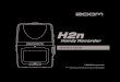 Operation manual ... Home (recording) screen Playback screen Recording mode (File name shown during recording) Recording level MS mic recording level Remaining recordable time (When
