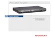 Plena Mixer Amplifier · Bosch Security Systems | 2014-01 | PLE-1MA030-US, PLE-1MA060-US, PLE-1MA120-US en Plena Mixer Amplifier | Installation and User Instructions | Important safeguards