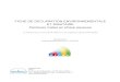 FICHE DE DECLARATION ENVIRONNEMENTALE ET SANITAIRE · PDF file 2020. 9. 4. · alpha chalix alpha classic mat alpha classic mat alpha classic velours alpha isolux alpha lumimax mat