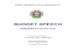 BUDGET SPEECH · 2008. 6. 23. · President, Mr Thabo Mbeki a belated happy birthday which was yesterday. In Zulu it is said, ... birthday, my family that is patiently supportin g