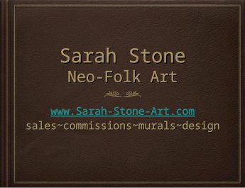 Sarah Stone Current Neo Folk Art Paintings